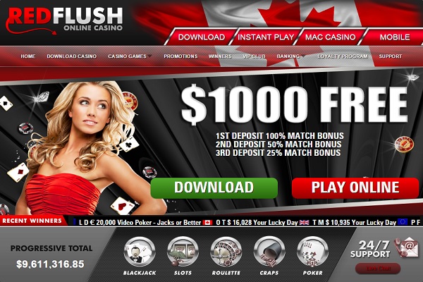 red flush casino
